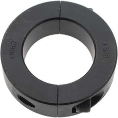 Value Collection - 1-5/8" Bore, Steel, Two Piece Shaft Collar - 2-5/8" Outside Diam, 11/16" Wide - Exact Tooling