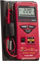 Amprobe - 3156830, CAT II, CAT 0, 600 VAC/VDC, Digital Average Responding Multimeter - 32 mOhm, Measures Voltage, Resistance - Exact Tooling