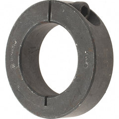 Value Collection - 35mm Bore, Steel, One Piece Clamp Collar - 2-1/4" Outside Diam - Exact Tooling
