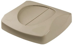 Rubbermaid - Square Lid for Use with 23 Gal Square Trash Cans - Beige, Plastic, For 3569-07 & 3569-88 - Exact Tooling