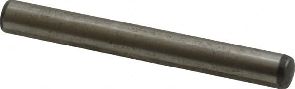 Value Collection - 8mm Diam x 70mm Pin Length Alloy Steel Pull Out Dowel Pin - C 57-63 Hardness, 1 Rounded & 1 Threaded End - Exact Tooling