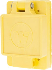 Value Collection - 480 VAC, 30 Amp, L16-30R NEMA, Ungrounded Receptacle - 3 Poles, 4 Wire, Female End, Yellow - Exact Tooling