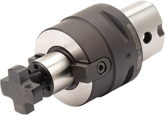 Seco - C5 Modular Connection 27mm Pilot Diam Shell Mill Holder - 40mm Flange to Nose End Projection, 48mm Nose Diam, Through-Spindle Coolant - Exact Tooling