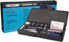 Solder-It - 9 Piece Soldering Iron Kit - Includes Blow Torch Tip, 1.6mm Conical, 2.4mm Chisel, Hot Knife, Heat Blower, Spare Orifice, Heat Reflector, Manual, Vented Safety Cap - Exact Tooling