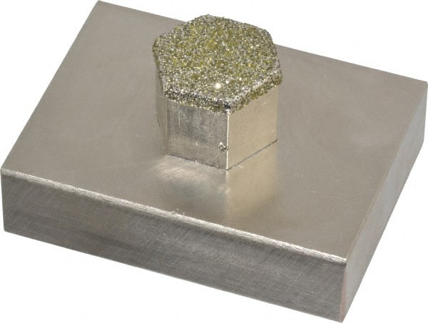 Made in USA - Diamond Plated Dressing Block - Exact Tooling
