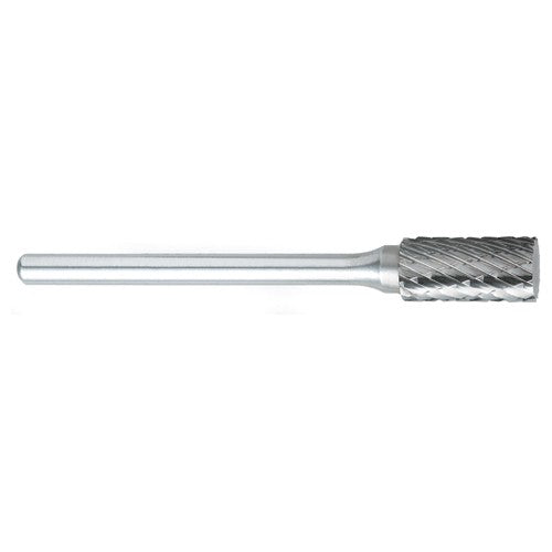 SA-51 -1/4 × 1/2 LOC × 1/8 Shank × 1-1/2 OAL Cylindrical Carbide Medium Tough Cut Burr - Exact Tooling