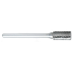 SB-51 -1/4 × 3/16 LOC × 1/8 Shank × 1-1/2 OAL End Cut Carbide Medium Tough Cut Burr - Exact Tooling