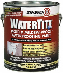 Zinsser - 1 Gal Bright White Semi Gloss Finish Latex Paint - 75 Sq Ft per Gal, Interior/Exterior, <400 gL VOC Compliance - Exact Tooling