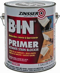 Zinsser - 1 Gal White Primer - 400 to 500 Sq Ft Coverage, 549 gL Content, Quick Drying - Exact Tooling