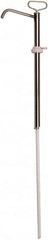 Value Collection - 3/4" Outlet, Stainless Steel Hand Operated Drum Pump - 8 oz per Stroke, 45" OAL, For Solvents, Acids & Other Corrosive Chemicals - Exact Tooling