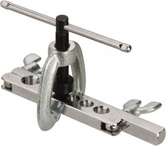 Value Collection - 3/16 to 5/8" Pipe Capacity, Flaring Tool Kit - 7 Pieces, Cuts Copper - Exact Tooling