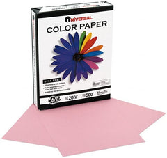 UNIVERSAL - 8-1/2" x 11" Pink Copy Paper - Use with Laser Printers, Copiers, Offset Presses, Spirit Duplicators - Exact Tooling