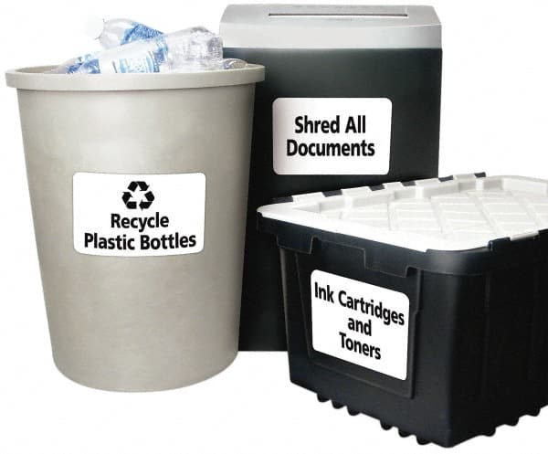 AVERY - 5" Wide x 8-1/8" Long, White Paper Name Badge Labels - For Laser Printers - Exact Tooling