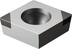 Sandvik Coromant - CCGW32.51 Grade 7025 CBN Turning Insert - Uncoated, 80° Diamond, 3/8" Inscr Circle, 5/32" Thick, 1/64" Corner Radius - Exact Tooling