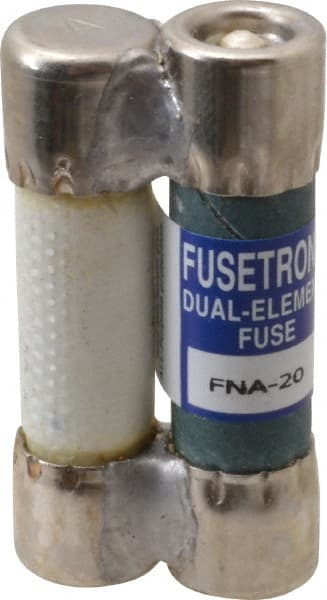 Cooper Bussmann - 32 VAC, 20 Amp, Time Delay Pin Indicator Fuse - Fuse Holder Mount, 1-1/2" OAL, 1 at AC kA Rating, 13/32" Diam - Exact Tooling