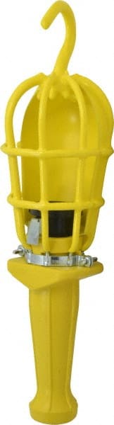 Woodhead Electrical - 240 Volt, 100 Watt, Cordless, Incandescent Portable Handheld Work Light - 1 Head, 1,000 Lumens, Zinc-Plated Steel, 101.6mm Wide x 374.65mm High - Exact Tooling