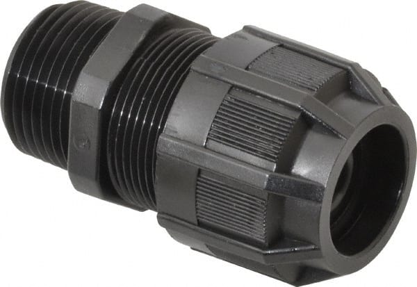 Thomas & Betts - 1/8 to 3/8" Cable Capacity, Liquidtight, Straight Strain Relief Cord Grip - 3/4 NPT Thread, 2-3/16" Long, Nylon - Exact Tooling