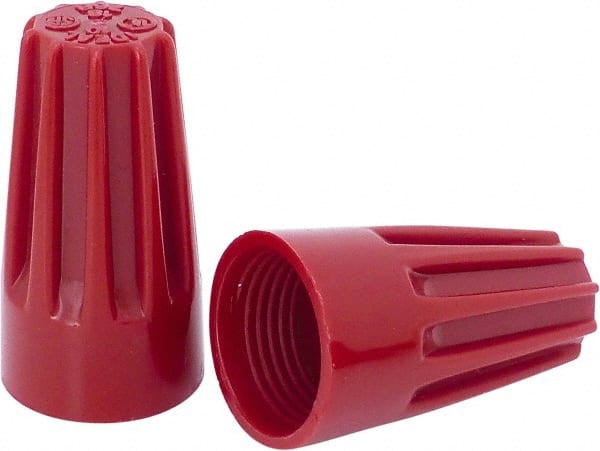 Ideal - 2, 14 to 4, 12 AWG, 600 Volt, Flame Retardant, Standard Twist on Wire Connector - Red, 221°F - Exact Tooling