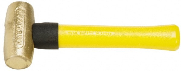 American Hammer - 1-1/2 Lb Head 1-3/4" Face Brass Hammer - Exact Tooling