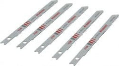 Milwaukee Tool - 3-5/8" Long, 14 Teeth per Inch, Bi-Metal Jig Saw Blade - Toothed Edge, 0.2813" Wide x 0.047" Thick, U-Shank - Exact Tooling