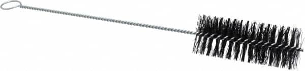 Weiler - 5" Long x 2" Diam Nylon Tube Brush - Single Spiral, 16-3/4" OAL, 0.014" Filament Diam, 3/16" Shank Diam - Exact Tooling