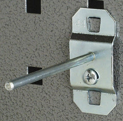 Triton - 3/16" Diam, 3" Long No Bend Single Rod Pegboard Hook - 3-1/8" Projection, Steel - Exact Tooling