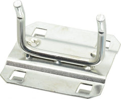 Triton - 3/16" Diam, 1" Long Double Arm Pegboard Hook - 1-3/4" Projection, 30° Bend, 1/2" Bend Length, Steel - Exact Tooling