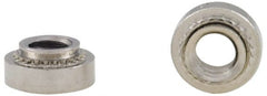 Electro Hardware - 5/16-24, 0.056" Min Panel Thickness, Round Head, Clinch Captive Nut - 0.5" Head Diam, 0.413" Mounting Hole Diam, 0.23" Head Height, Passivated Stainless Steel - Exact Tooling