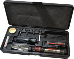 Solder-It - 9 Piece Soldering Iron Kit - Includes Blow Torch Tip, 1.6mm Conical, 2.4mm Chisel, Hot Knife, Heat Blower, Spare Orifice, Heat Reflector, Manual, Vented Safety Cap - Exact Tooling