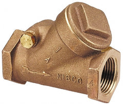 NIBCO - 3/8" Bronze Check Valve - Y-Pattern, FNPT x FNPT, 400 WOG - Exact Tooling