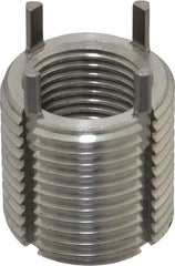 Jergens - 5/8-18 Internal, 7/8-14 External, UNF, 22mm Insert Length, Heavy Duty Keylocking Thread Inserts - Stainless Steel, Passivated Finish, Grade 303, 2B Internal Class of Fit, 2A External Class of Fit, Use Tool 215-064708 - Exact Tooling