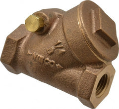 NIBCO - 1/4" Bronze Check Valve - Y-Pattern, FNPT x FNPT, 200 WOG - Exact Tooling