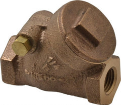 NIBCO - 1/4" Bronze Check Valve - Y-Pattern, FNPT x FNPT, 200 WOG - Exact Tooling