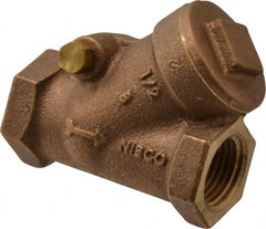 NIBCO - 1/2" Bronze Check Valve - Y-Pattern, FNPT x FNPT, 200 WOG - Exact Tooling