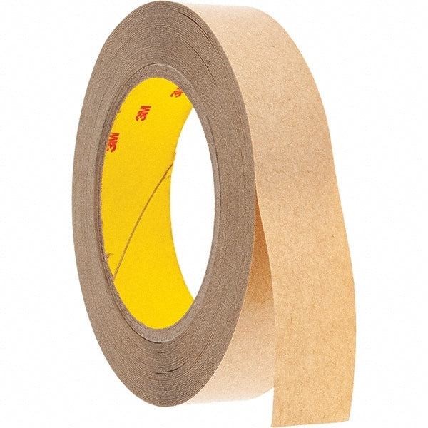 3M - 1" x 36 Yd Acrylic Adhesive Double Sided Tape - 4 mil Thick, Clear, Polyester Film Liner - Exact Tooling