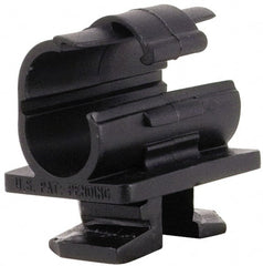 ZSI - 5/8" Tube Diam, Cushion Clamp - Black, 175 Lb Capacity, Polyamide - Exact Tooling