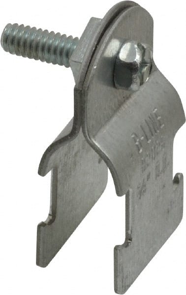 Cooper B-Line - 5/8" Pipe, 16 Gauge, Grade ASTM A1011," Pipe or Conduit Clamp - Zinc Plated, 400 Lb Capacity, All Conduit - Exact Tooling
