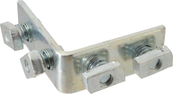 Cooper B-Line - Zinc Plated Carbon Steel 90° Preassembled Strut Fitting - 1/2" Bolt, 4 Holes, Used with Cooper B Line Channel & Strut (All Sizes Except B62 & B72) - Exact Tooling
