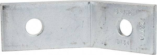 Cooper B-Line - Zinc Plated Carbon Steel 45° Open Angle Strut Fitting - 1/2" Bolt, 2 Holes, Used with Cooper B Line Channel & Strut (All Sizes Except B62 & B72) - Exact Tooling