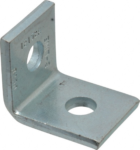 Cooper B-Line - Zinc Plated Carbon Steel 90° Corner Strut Fitting - 1/2" Bolt, 2 Holes, Used with Cooper B Line Channel & Strut (All Sizes Except B62 & B72) - Exact Tooling
