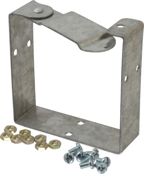 Cooper B-Line - 4 Inch Wide x 4 Inch High, Rectangular Raceway Connector Coupling - Gray, For Use with Lay In Wireways, Type 1 Screw Cover Wireway - Exact Tooling