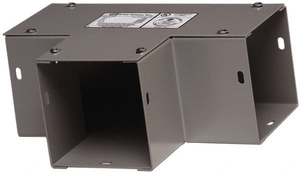 Cooper B-Line - 6 Inch Wide x 6 Inch High, Raceway Fitting - Gray, For Use with Lay In Wireways, Type 1 Screw Cover Wireway - Exact Tooling