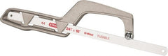 Stanley - 10" Hacksaw - 1" Throat Depth, Cast Aluminum Handle, Aluminum D-Style Handle - Exact Tooling