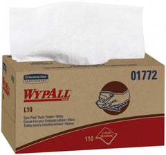 WypAll - Dry General Purpose Wipes - Pop-Up, 10-1/4" x 9" Sheet Size, White - Exact Tooling