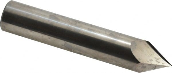 Accupro - 3/4" Diam 2 Flute Single End Solid Carbide Chamfer Mill - Exact Tooling