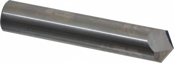 Accupro - 3/4" Diam 2 Flute Single End Solid Carbide Chamfer Mill - Exact Tooling