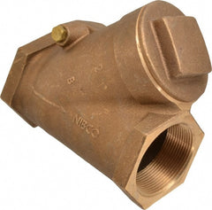 NIBCO - 2" Bronze Check Valve - Y-Pattern, FNPT x FNPT, 400 WOG - Exact Tooling