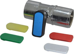 Aignep USA - 1/2" Pipe, Brass Miniature Ball Valve - Exact Tooling