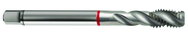 M20x1.5 6H 4-Flute Cobalt Red Ring Semi-Bottoming 40 degree Spiral Flute Tap-Bright - Exact Tooling