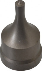Cleveland Steel Tool - 1/4 Inch Diameter Round Ironworker Punch - 1-1/32 Inch Body Diameter, 1-5/32 Inch Head Diameter, 1-15/16 Inch Overall Length - Exact Tooling
